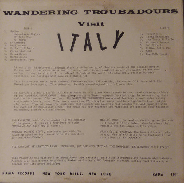Visit Italy | Very Good Plus (VG+) Very Good Plus (VG+) Get Cheap Vinyl