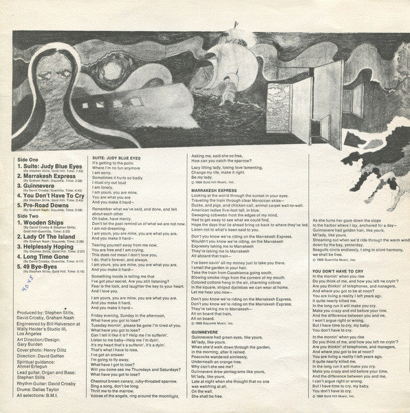 Crosby, Stills & Nash (VINYL) | Very Good Plus (VG+) Excellent (EX) Get Cheap Vinyl