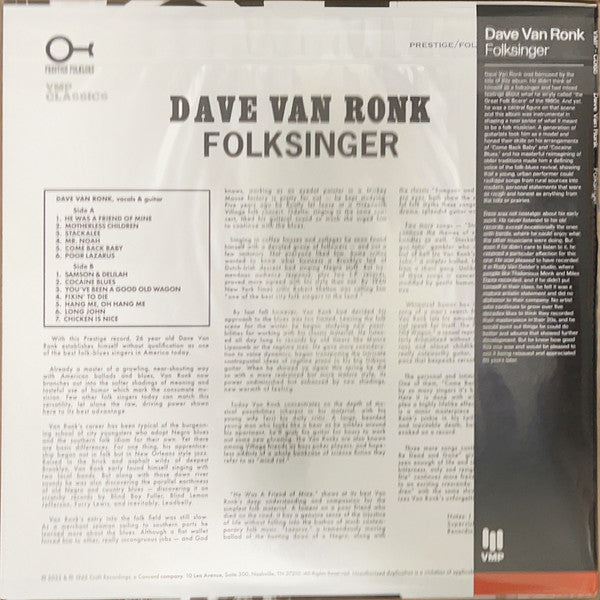Folksinger (VMP | 180 GRAM VINYL) | Mint (M) Mint (M) Get Cheap Vinyl