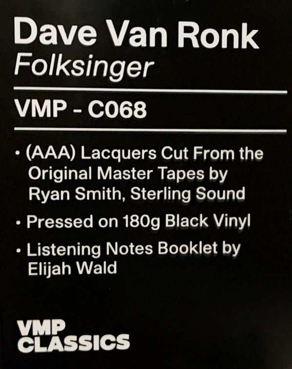 Folksinger (VMP | 180 GRAM VINYL) | Mint (M) Mint (M) Get Cheap Vinyl