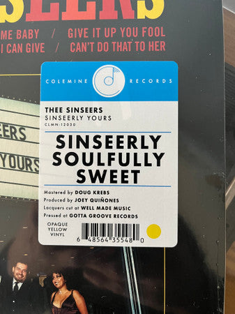 Sinseerly Yours (OPAQUE YELLOW VINYL) | Mint (M) Mint (M) Get Cheap Vinyl