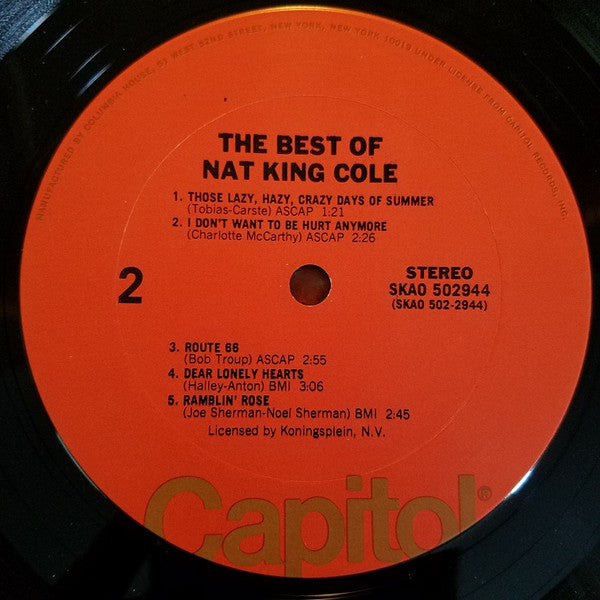 The Best Of Nat King Cole (VINYL) | Near Mint (NM) Excellent (EX) Get Cheap Vinyl