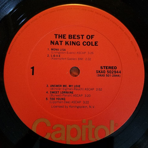 The Best Of Nat King Cole (VINYL) | Near Mint (NM) Excellent (EX) Get Cheap Vinyl