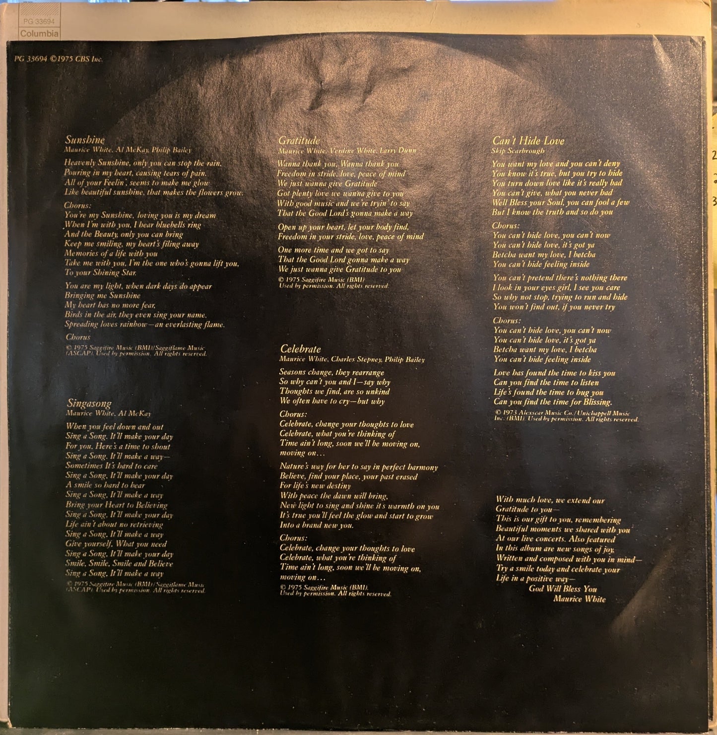 Gratitude (2xVINYL) | Near Mint (NM) Excellent (EX) Get Cheap Vinyl