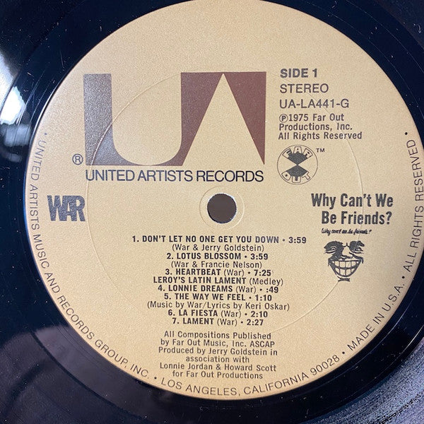 Why Can't We Be Friends? | Very Good (VG) Very Good Plus (VG+) Get Cheap Vinyl