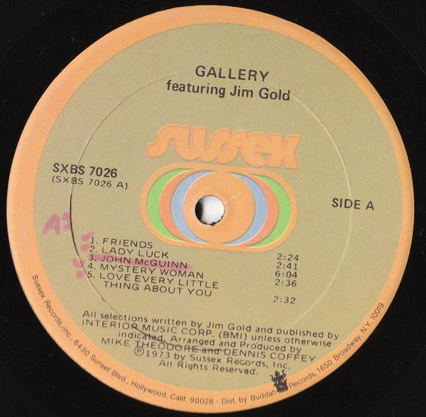 Gallery Featuring Jim Gold | Near Mint (NM) Near Mint (NM) Get Cheap Vinyl