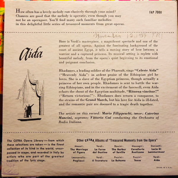 Aida | Very Good (VG) Very Good Plus (VG+) Get Cheap Vinyl