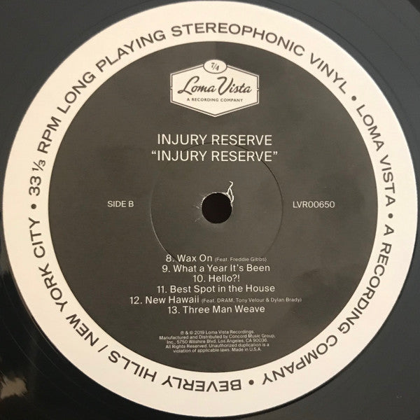 Injury Reserve (VINYL) | Mint (M) Mint (M) Get Cheap Vinyl