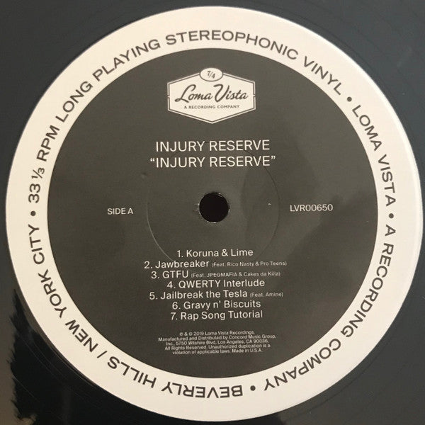 Injury Reserve (VINYL) | Mint (M) Mint (M) Get Cheap Vinyl