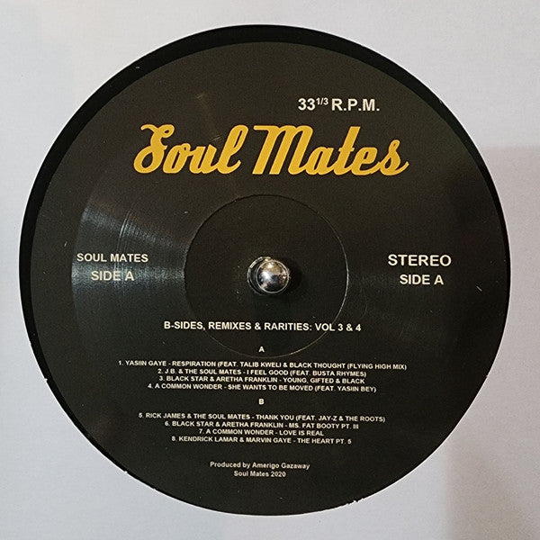 Soul Mates : B-Sides, Remixes, Rarities: Vol. 3 & 4 (2xVINYL) | Mint (M) Mint (M) Get Cheap Vinyl