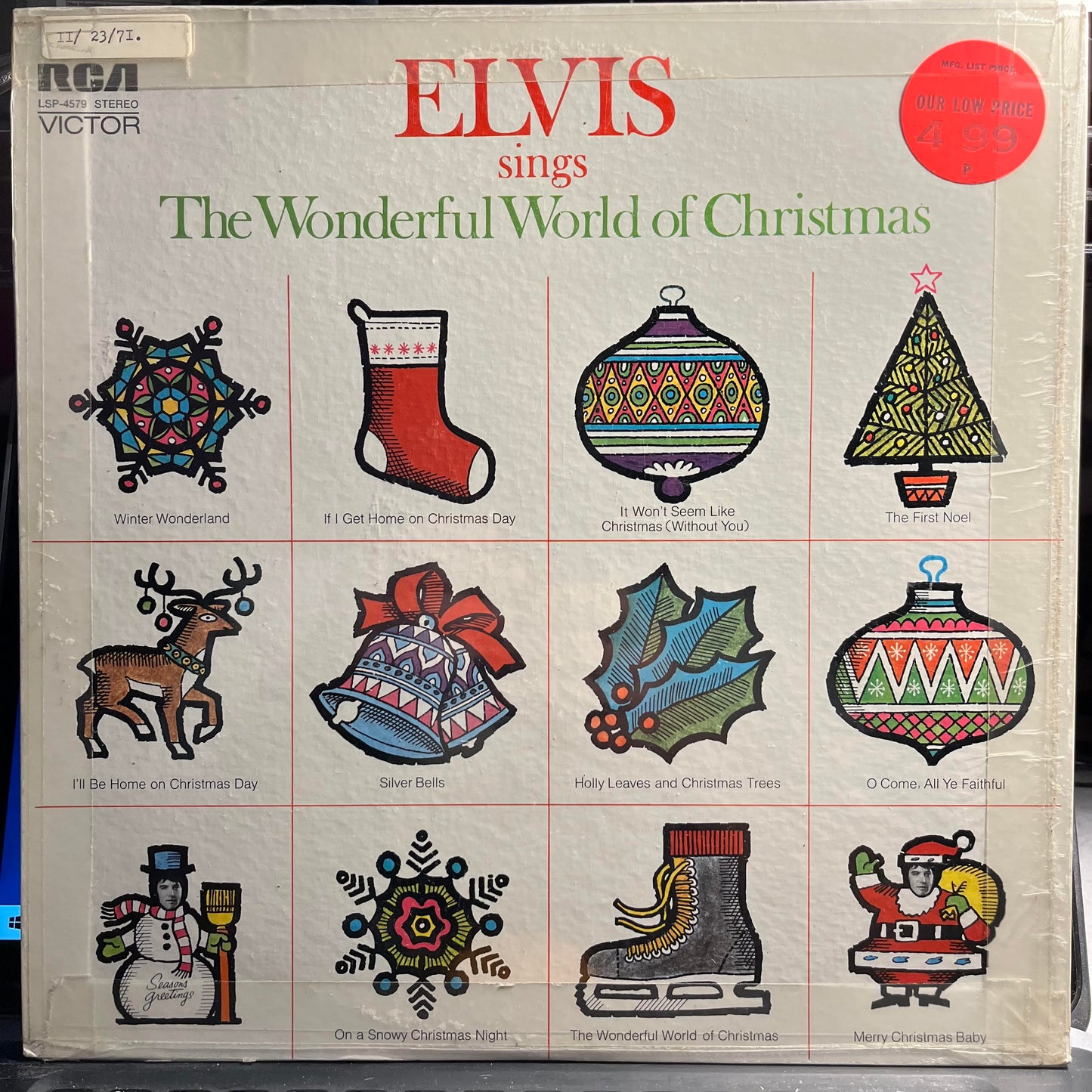 Elvis Sings The Wonderful World Of Christmas *HOLLYWOOD* | Excellent (EX) Excellent (EX) Get Cheap Vinyl