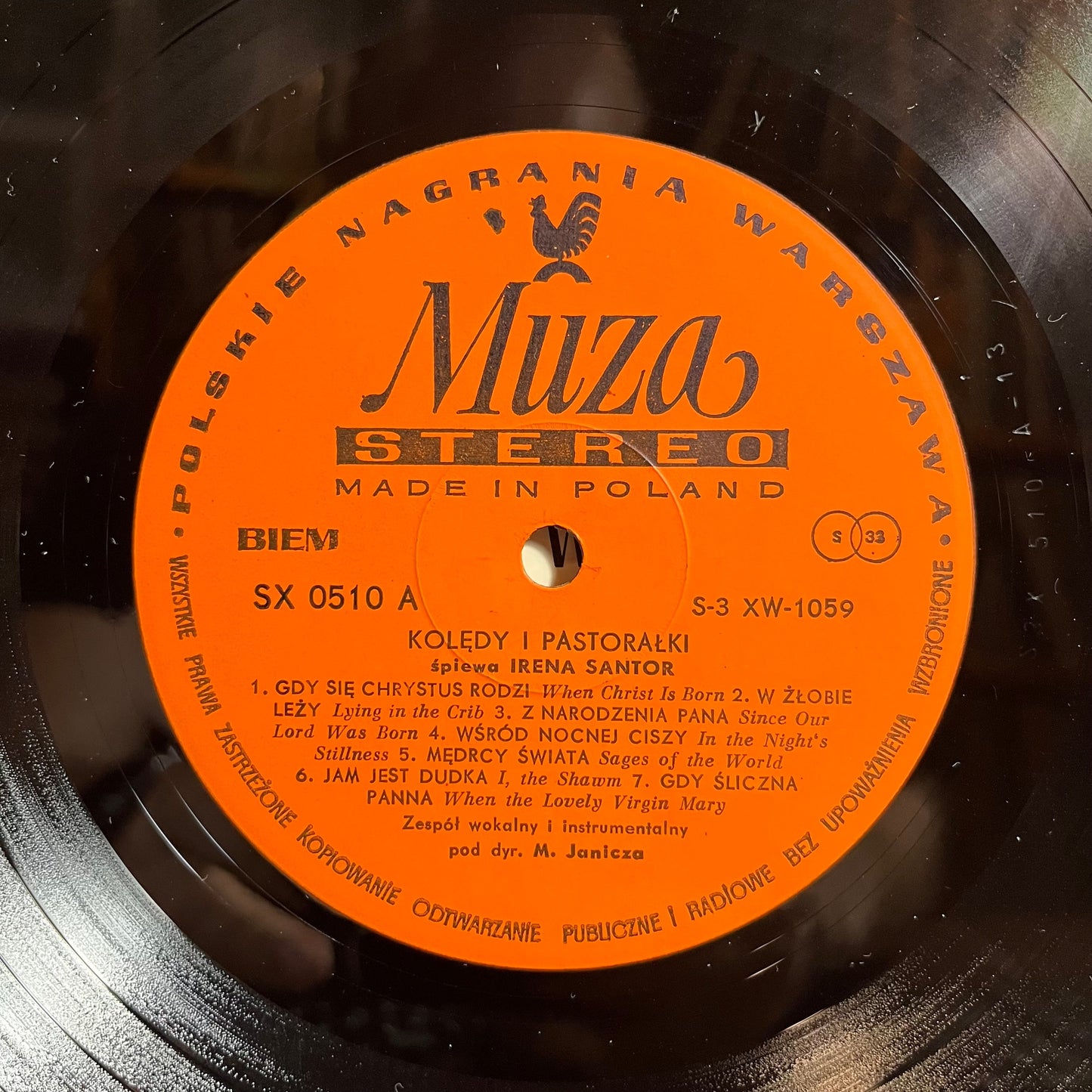 Wśród Nocnej Ciszy... Kolędy I Pastorałki Śpiewa Irena Santor (POLISH VINYL) | Excellent (EX) Near Mint (NM) Get Cheap Vinyl