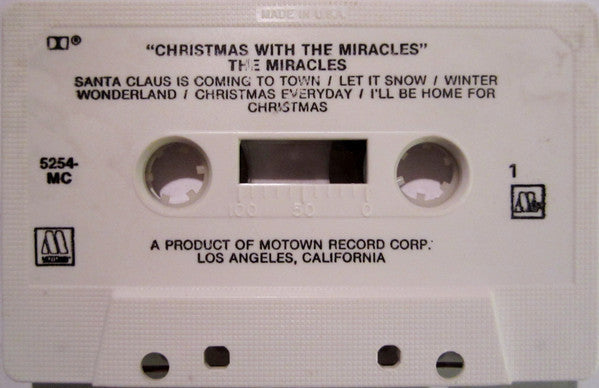 Christmas With The Miracles (CASSETTE) | Excellent+ (EX+) Near Mint (NM) Get Cheap Vinyl