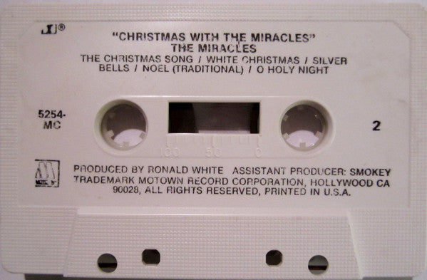 Christmas With The Miracles (CASSETTE) | Excellent+ (EX+) Near Mint (NM) Get Cheap Vinyl