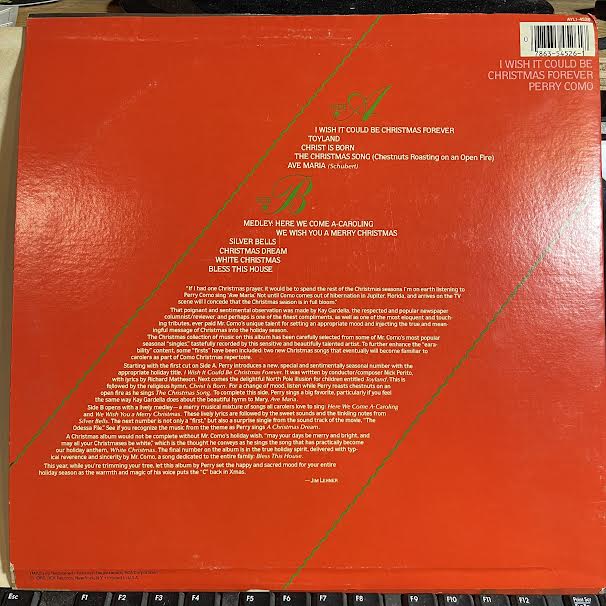 I Wish It Could Be Christmas Forever (VINYL) | Near Mint- (NM-) Excellent (EX) Get Cheap Vinyl