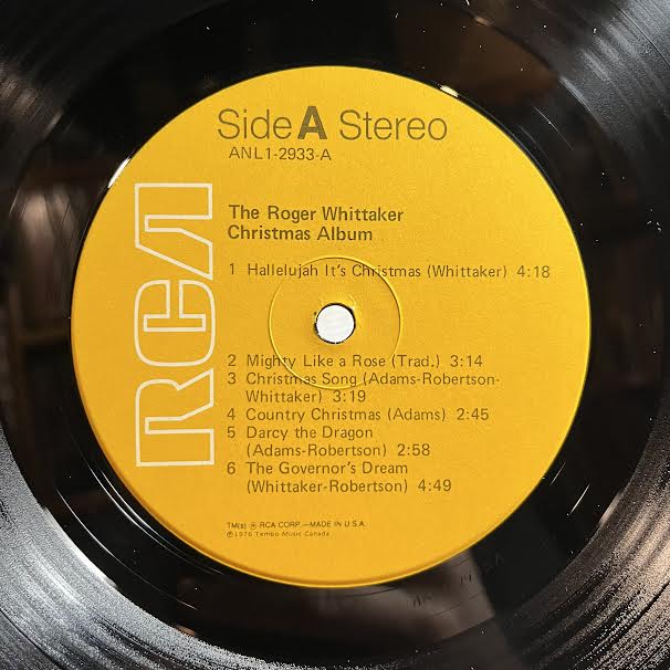 The Roger Whittaker Christmas Album (VINYL) | Near Mint (NM) Near Mint (NM) Get Cheap Vinyl