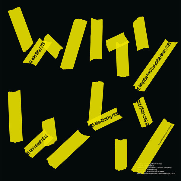 Why Why (Incl. Fred Everything remix)(VINYL) | Mint (M) Mint (M) Get Cheap Vinyl