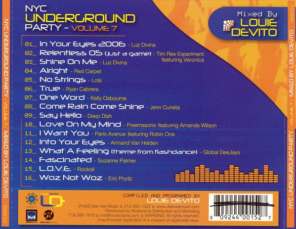 N.Y.C. Underground Party Volume 7 (CD) | Near Mint (NM) Near Mint (NM) Get Cheap Vinyl