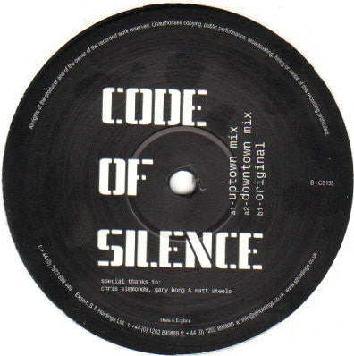 Code Of Silence | Very Good Plus (VG+) Generic Get Cheap Vinyl