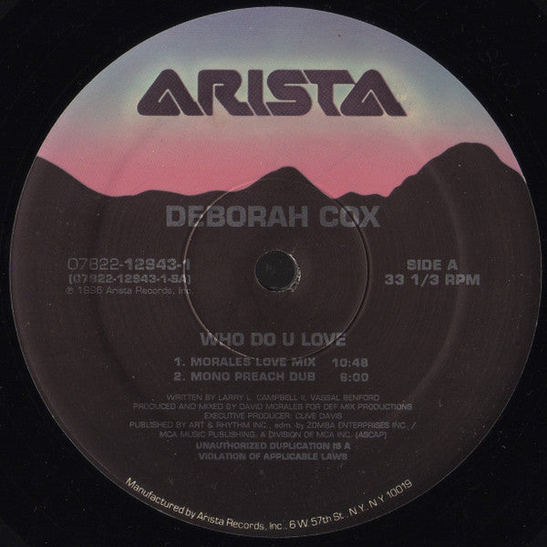 Who Do U Love | Very Good Plus (VG+) Very Good Plus (VG+) Get Cheap Vinyl