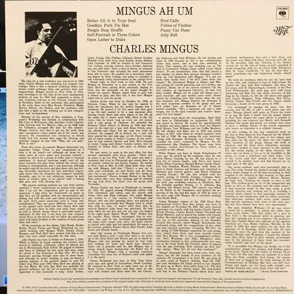 Mingus Ah Um | Mint (M) Mint (M) Get Cheap Vinyl