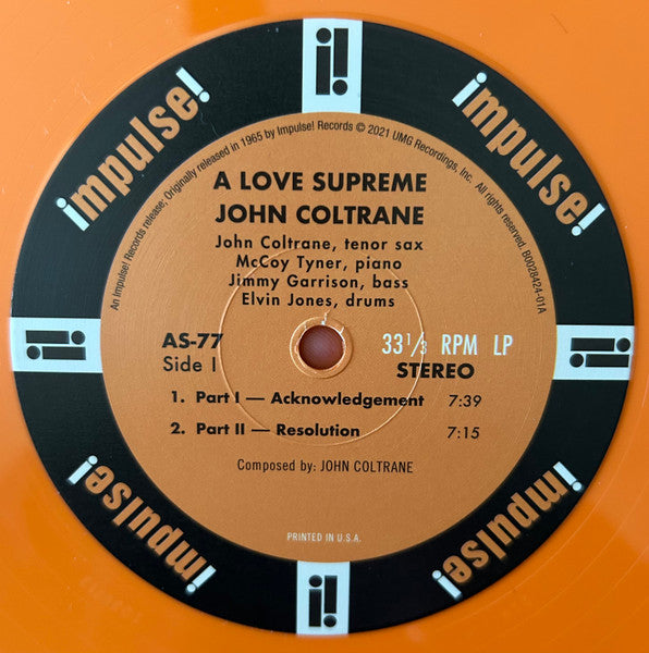 A Love Supreme (ORANGE VINYL) | Mint (M) Mint (M) Get Cheap Vinyl