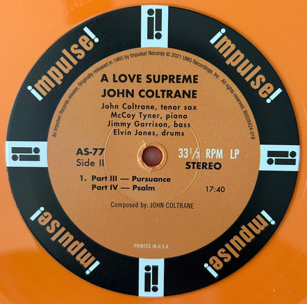 A Love Supreme (ORANGE VINYL) | Mint (M) Mint (M) Get Cheap Vinyl