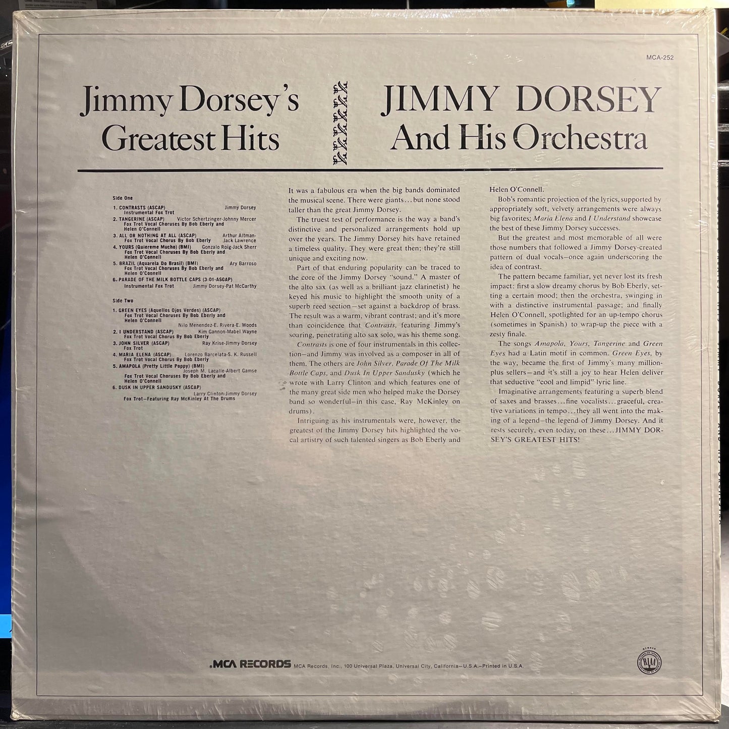 Jimmy Dorsey's Greatest Hits *SEALED* | Mint (M) Mint (M) Get Cheap Vinyl