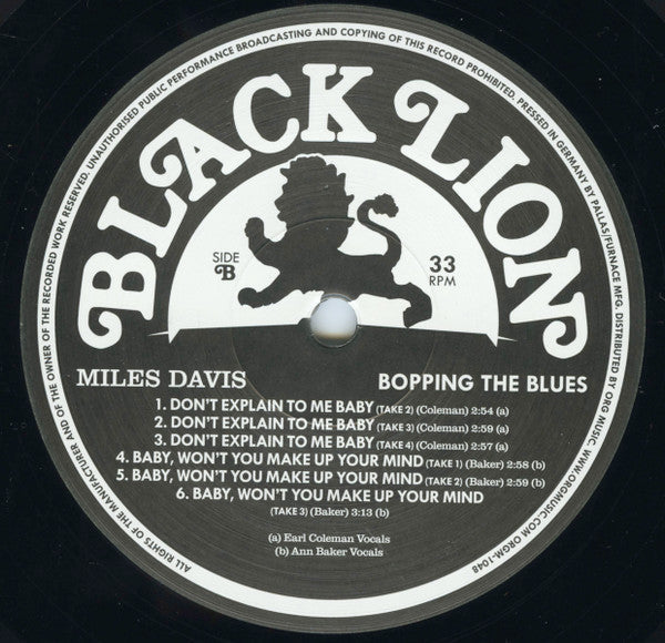 Bopping The Blues (180 GRAM VINYL) | Mint (M) Mint (M) Get Cheap Vinyl