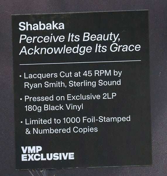 Perceive Its Beauty, Acknowledge Its Grace (2xVINYL / VMP) | Mint (M) Mint (M) Get Cheap Vinyl
