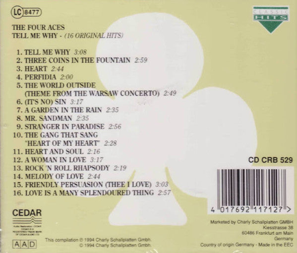 Tell Me Why - 16 Original Hits *CD* | Mint (M) Mint (M) Get Cheap Vinyl