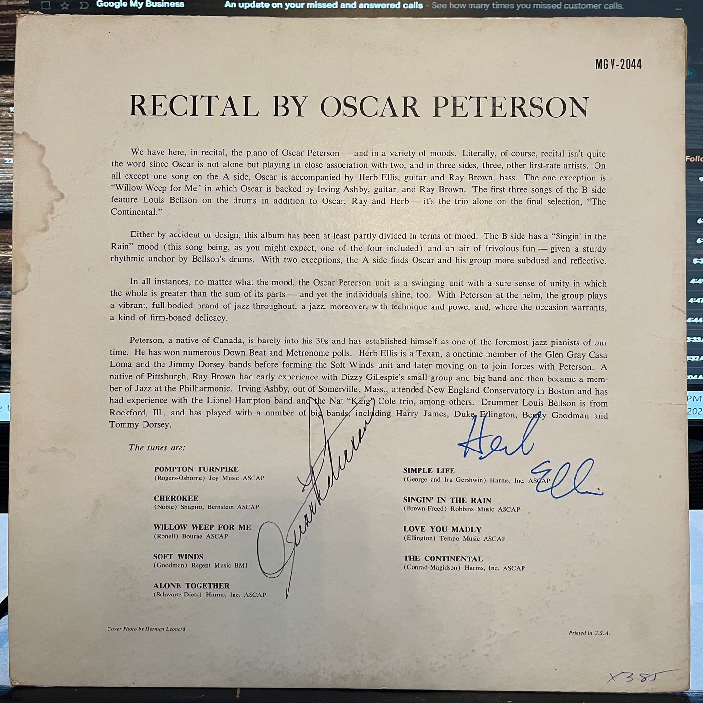 Recital | Very Good (VG) Excellent (EX) Get Cheap Vinyl