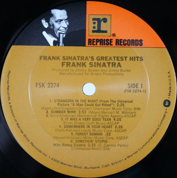 Frank Sinatra's Greatest Hits (VINYL) | Excellent+ (EX+) Excellent (EX) Get Cheap Vinyl