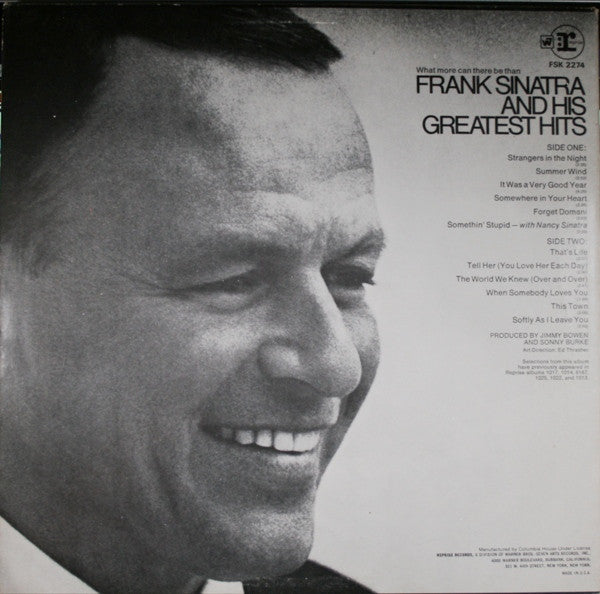 Frank Sinatra's Greatest Hits (VINYL) | Excellent+ (EX+) Excellent (EX) Get Cheap Vinyl