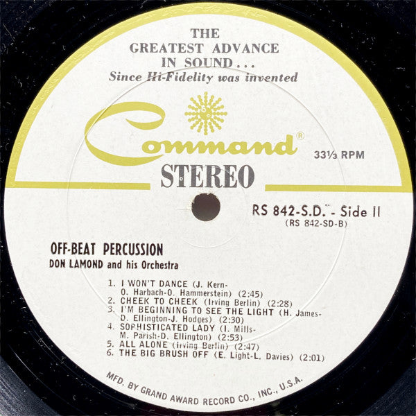 Off Beat Percussion | Excellent (EX) Near Mint (NM) Get Cheap Vinyl