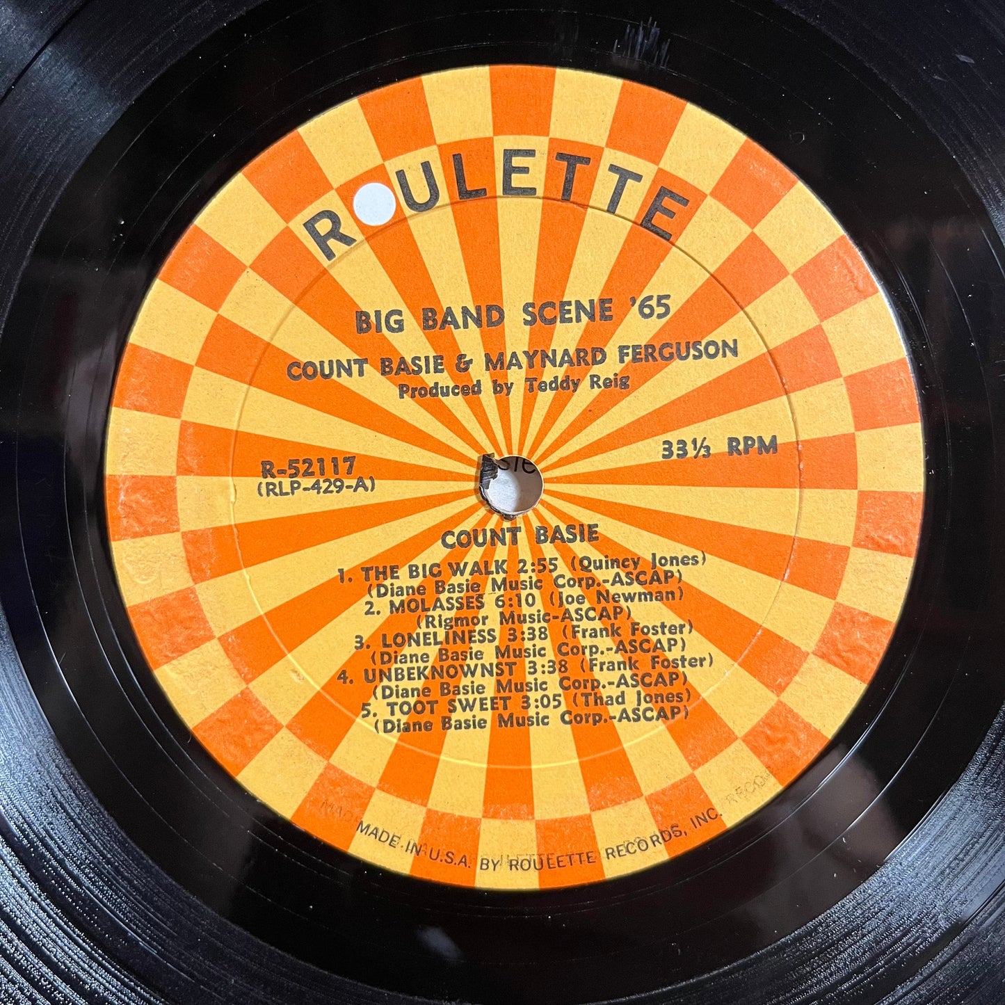 Big Band Scene '65 (LP) | Excellent (EX) Excellent (EX) Get Cheap Vinyl