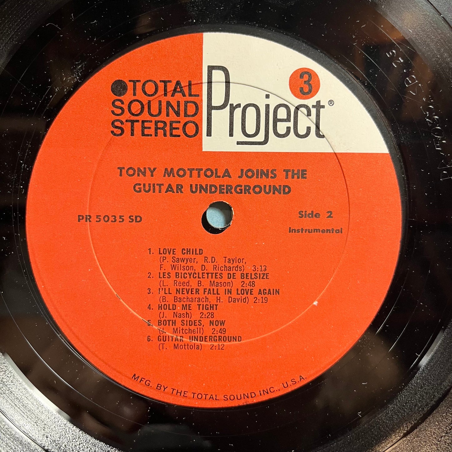 Tony Mottola Joins The Guitar Underground (VINYL) | Near Mint- (NM-) Near Mint (NM) Get Cheap Vinyl