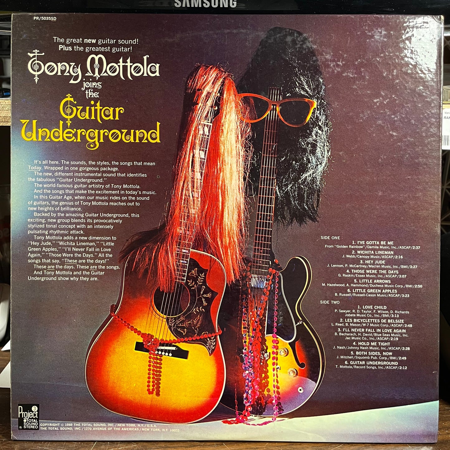 Tony Mottola Joins The Guitar Underground (VINYL) | Near Mint- (NM-) Near Mint (NM) Get Cheap Vinyl