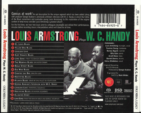 Plays W. C. Handy (SACD) | Near Mint (NM) Near Mint (NM) Get Cheap Vinyl