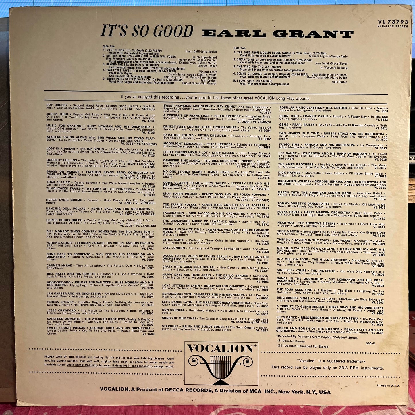 It's So Good | Near Mint (NM) Excellent (EX) Get Cheap Vinyl