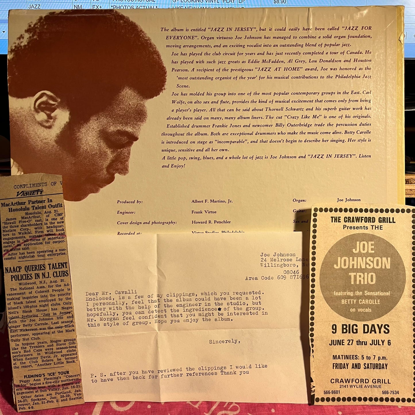 Jazz In Jersey | Near Mint (NM) Excellent (EX) Get Cheap Vinyl