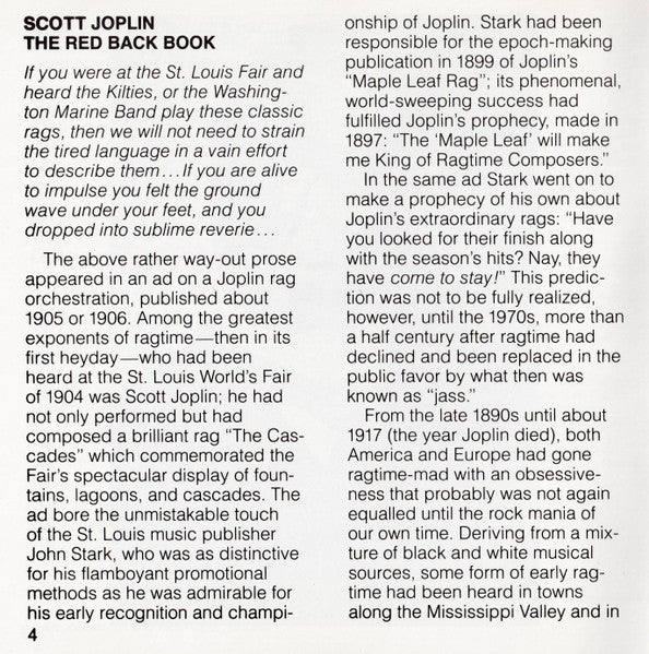 The Red Back Book · Elite Syncopations (CD) | Near Mint (NM) Near Mint (NM) Get Cheap Vinyl