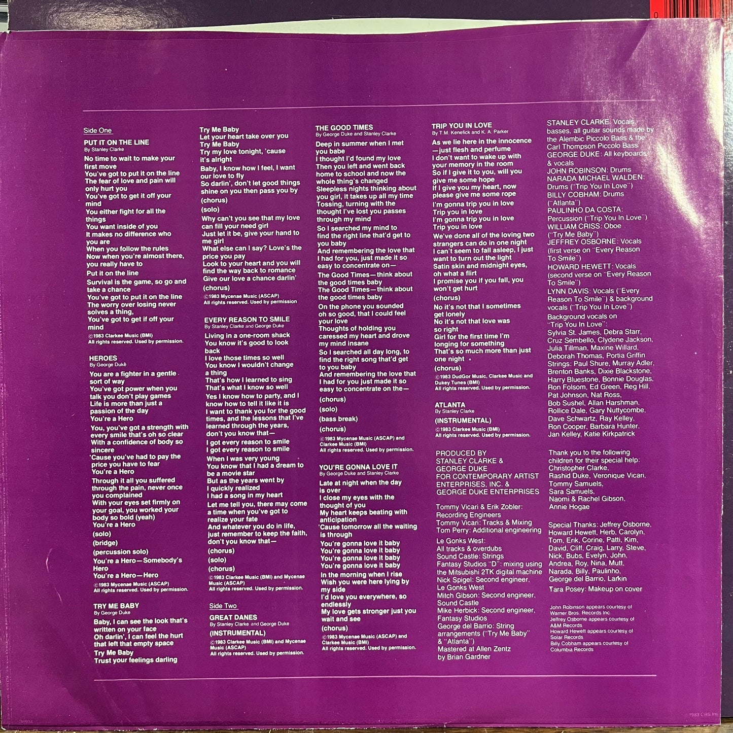 The Clarke / Duke Project II (LP) | Near Mint (NM) Near Mint- (NM-) Get Cheap Vinyl
