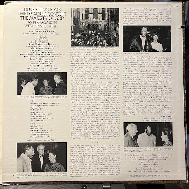 Duke Ellington's Third Sacred Concert, The Majesty Of God, As Performed In Westminster Abbey (VINYL) | Near Mint (NM) Excellent+ (EX+) Get Cheap Vinyl