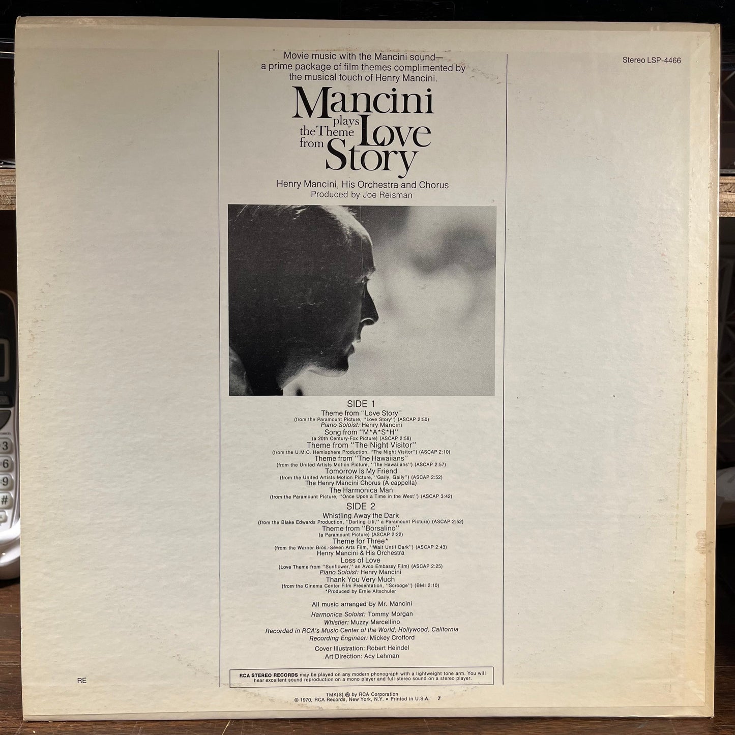 Mancini Plays The Theme From "Love Story" (VINYL) | Near Mint (NM) Excellent+ (EX+) Get Cheap Vinyl