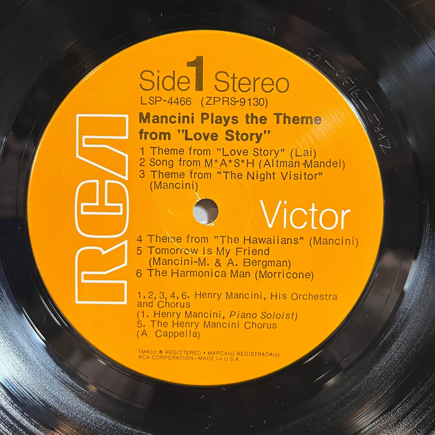 Mancini Plays The Theme From "Love Story" (VINYL) | Near Mint (NM) Excellent+ (EX+) Get Cheap Vinyl