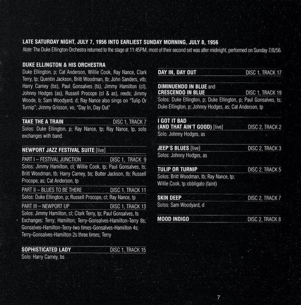 Ellington At Newport 1956 (Complete) (2xCD) | Near Mint (NM or M-) Near Mint (NM or M-) Get Cheap Vinyl