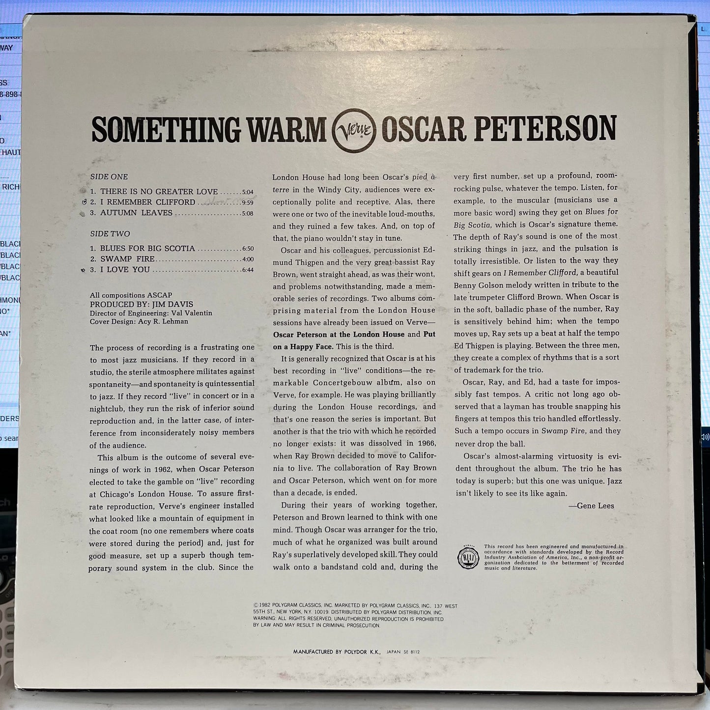 Something Warm *JAPAN* | Very Good Plus (VG+) Excellent (EX) Get Cheap Vinyl