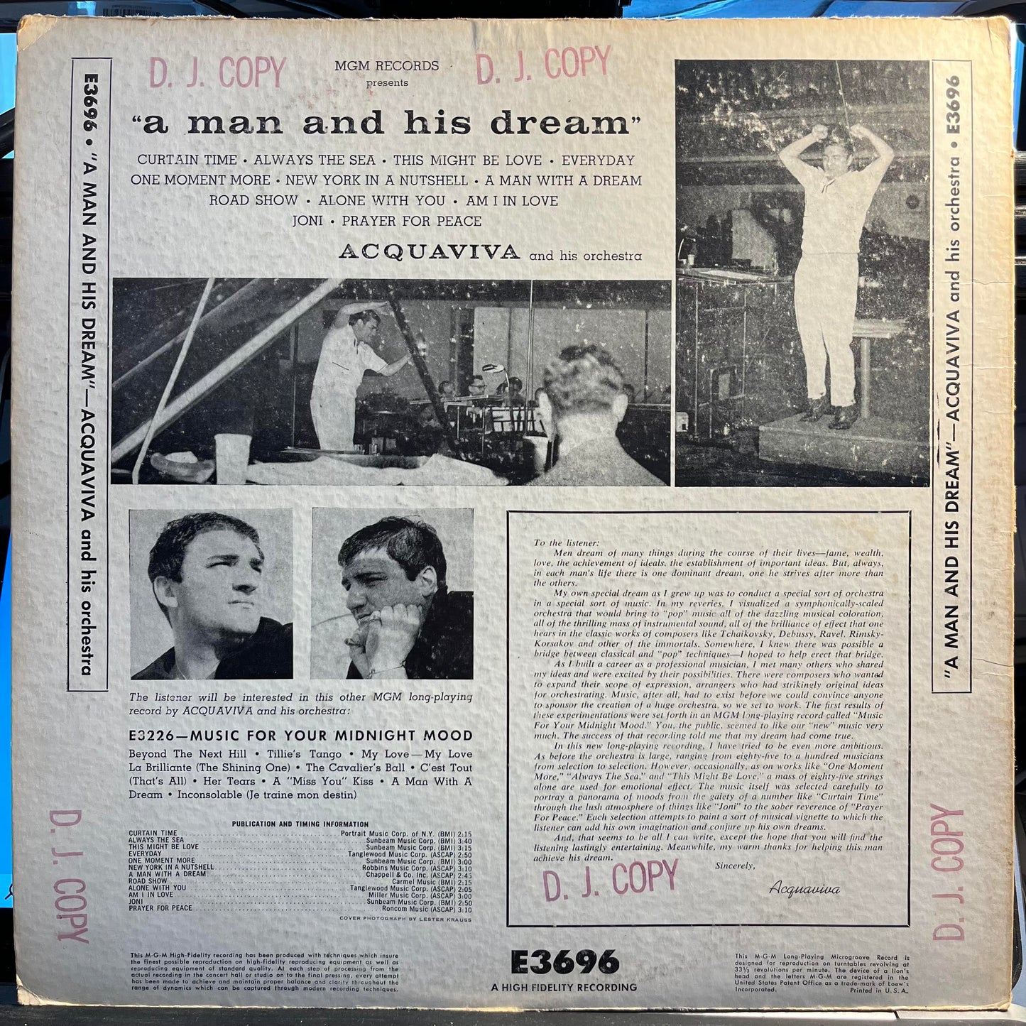 A Man And His Dream *PROMO* | Very Good (VG) Very Good (VG) Get Cheap Vinyl