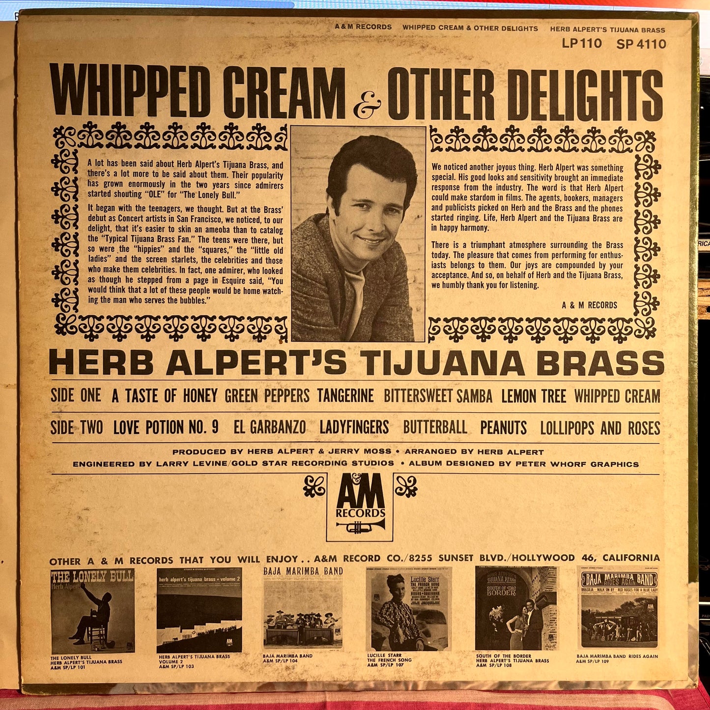 Whipped Cream & Other Delights *MONO* | Very Good (VG) Very Good (VG) Get Cheap Vinyl